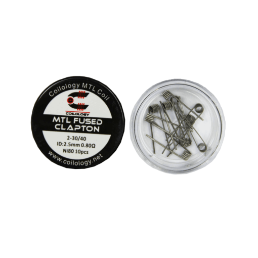 MTL Fused Clapton ~0.8ohm Ni80 2.5mm - 10pcs