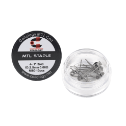 MTL Staple Coil ~0.68ohm Ni80 2.5mm 10pcs