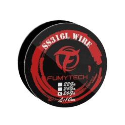 SS316L 26AWG (0.4MM) 10m - Fumytech