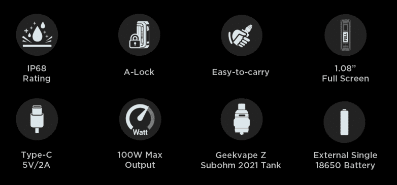 Geekvape Aegis Solo 2 + Z Subohm Tank Futures