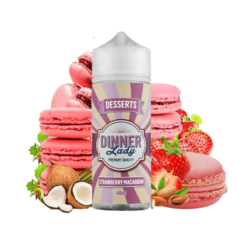 Dinner Lady Strawberry Macaroon 40ml for 120ml