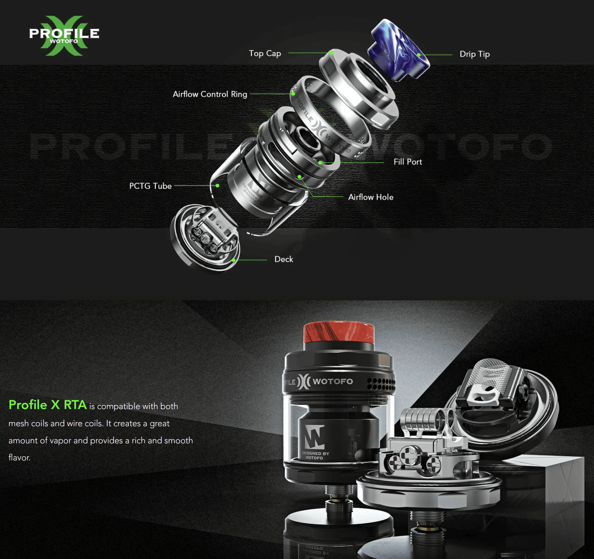 Wotofo Profile X RTA Banner2