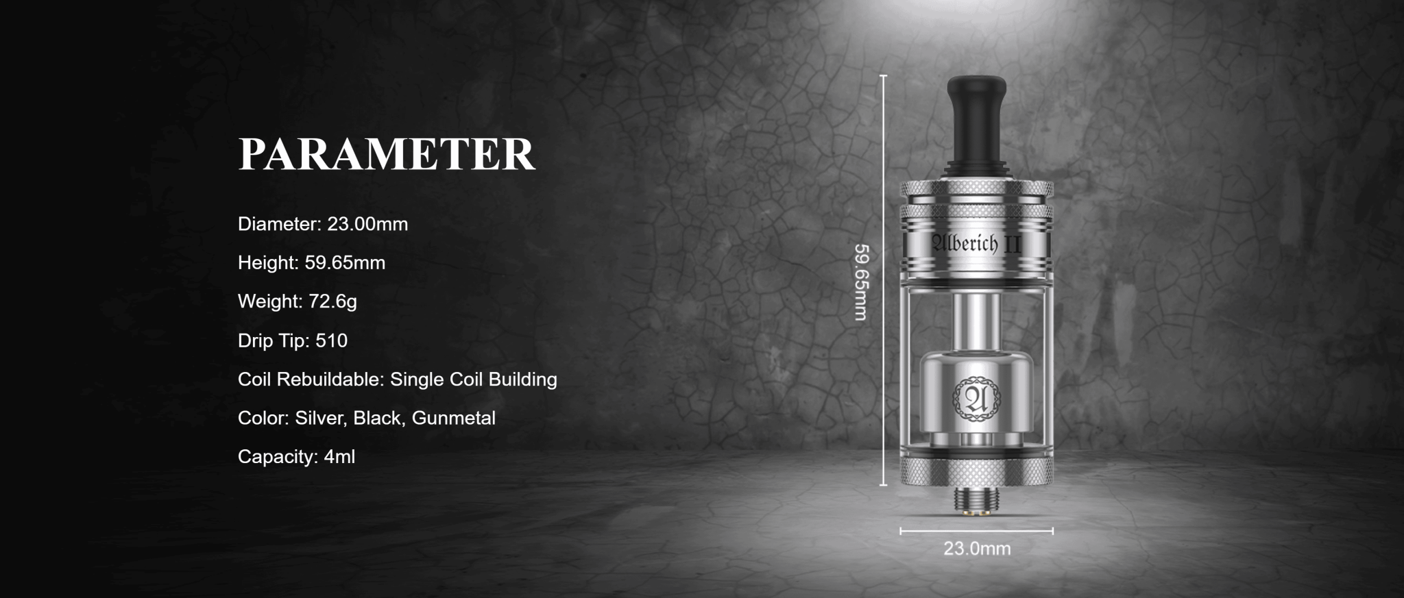 Vapefly Alberich II MTL RTA 4ml Banner2