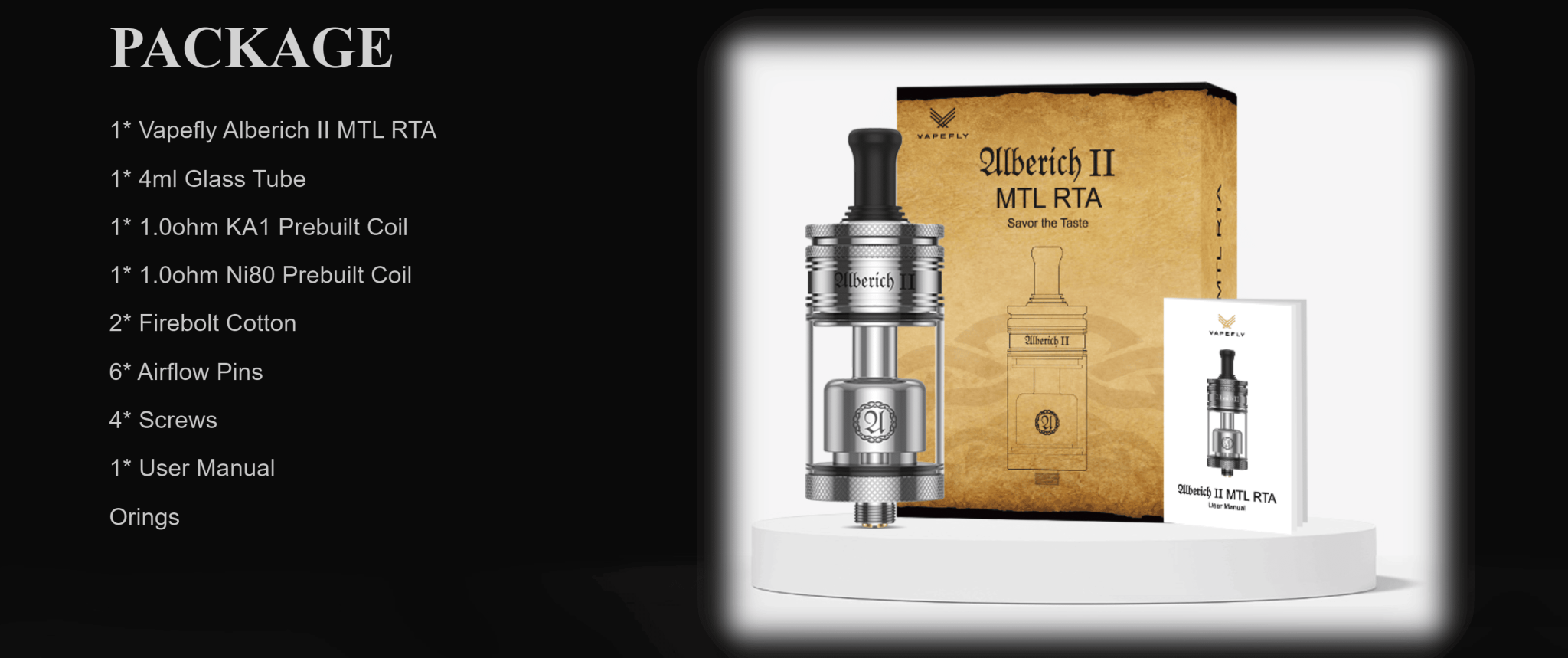 Vapefly Alberich II MTL RTA 4ml Banner7