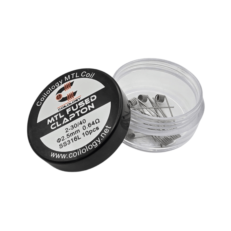 Coilology MTL SS316L MTL Fused Clapton 0.64ohm Ø2.5mm 10pcs_
