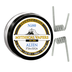 Mythical Vapers Ni80 Alien Coils (326+32) Ø3.0mm ~0.19Ω 10pcs