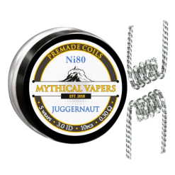 Mythical Vapers Ni80 Juggernaut Coils Ø3.0mm ~0.30Ω 10pcs