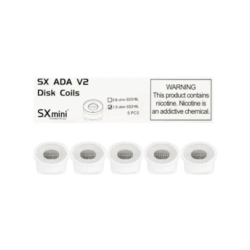 SXmini ADA v2 1.0Ω SS316L Disk Coils