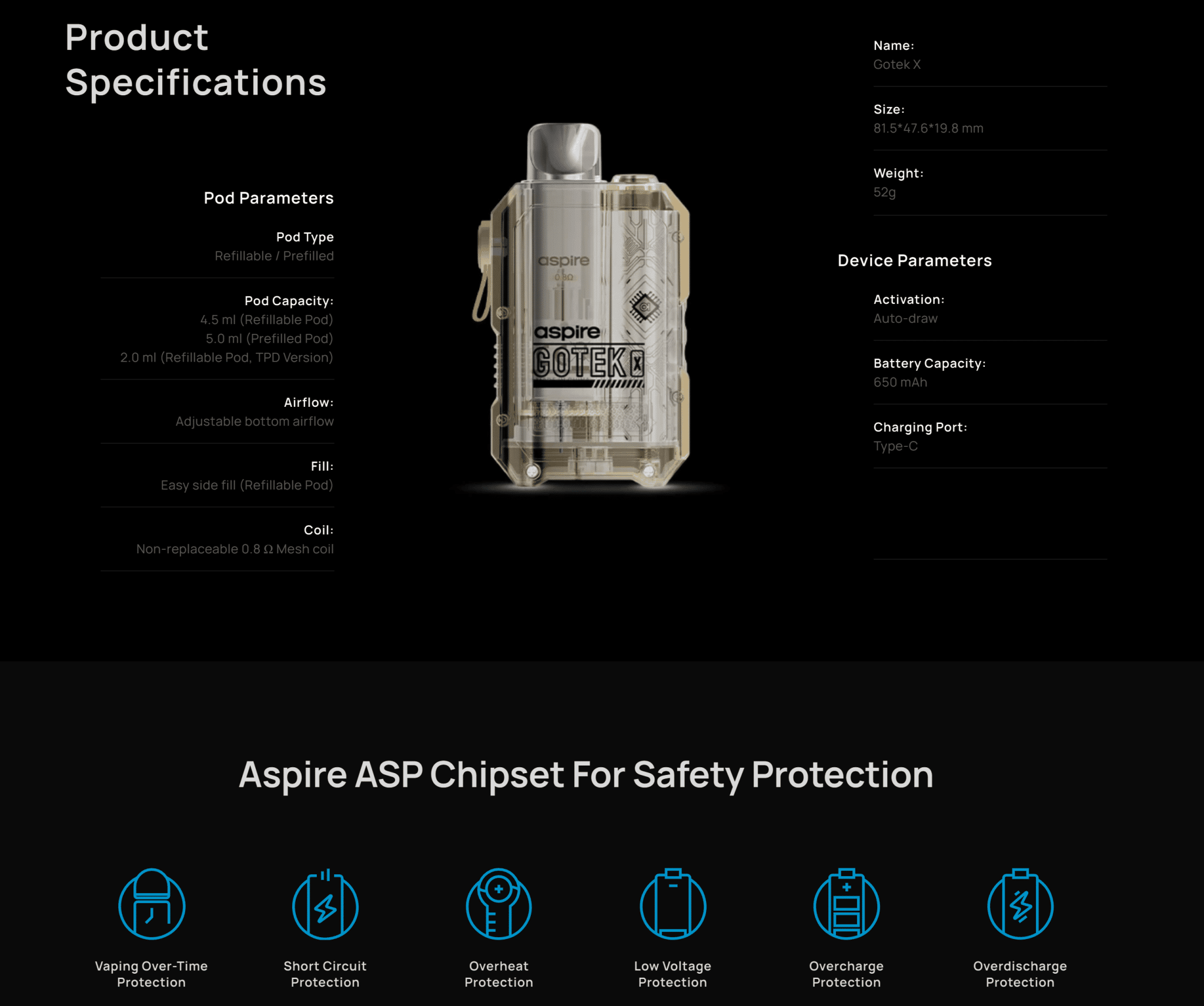 Aspire GoTek X Pod Kit Banner6