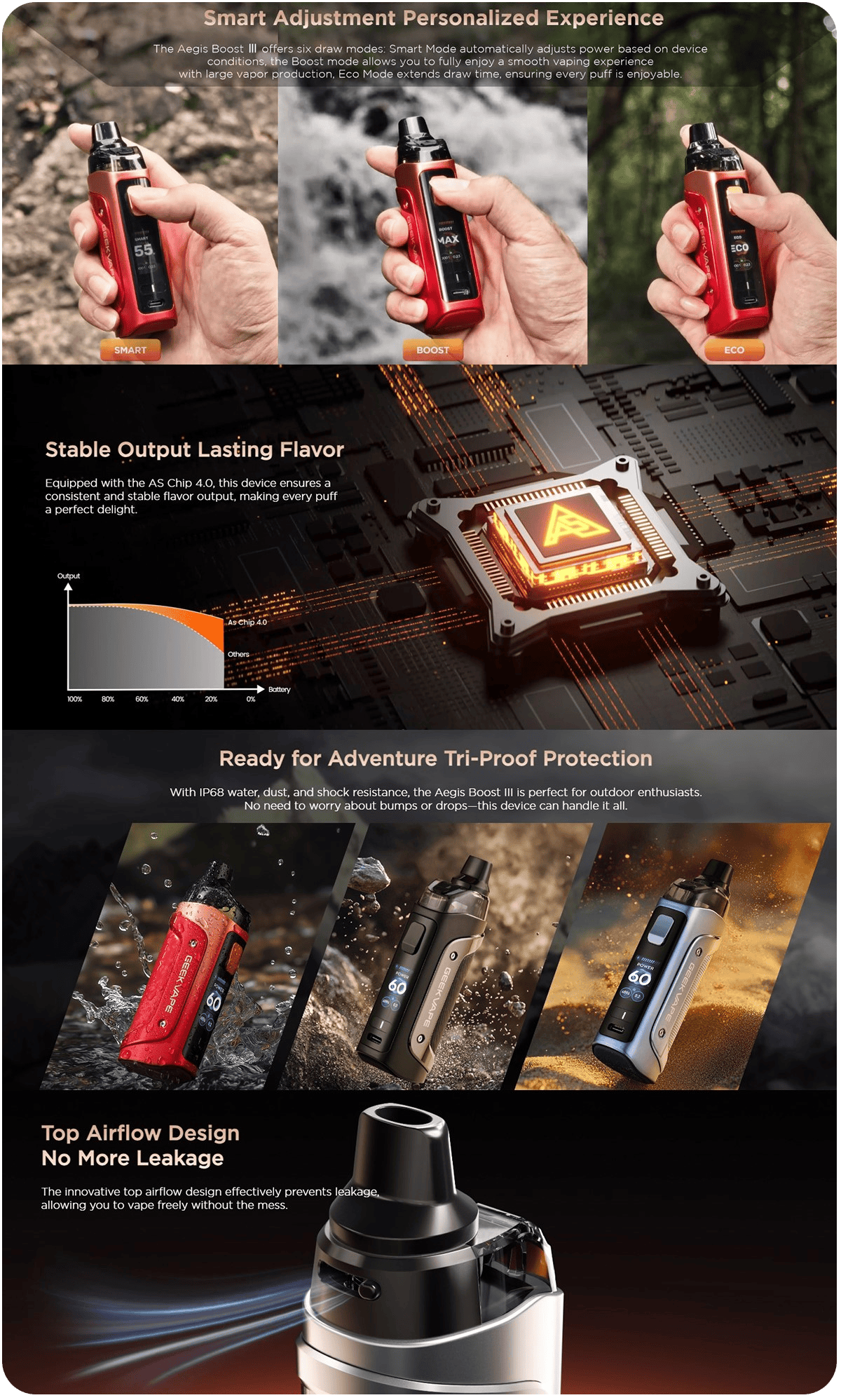 Geekvape Aegis Boost 3 Kit 5ml 60W 3000mAh Banner2