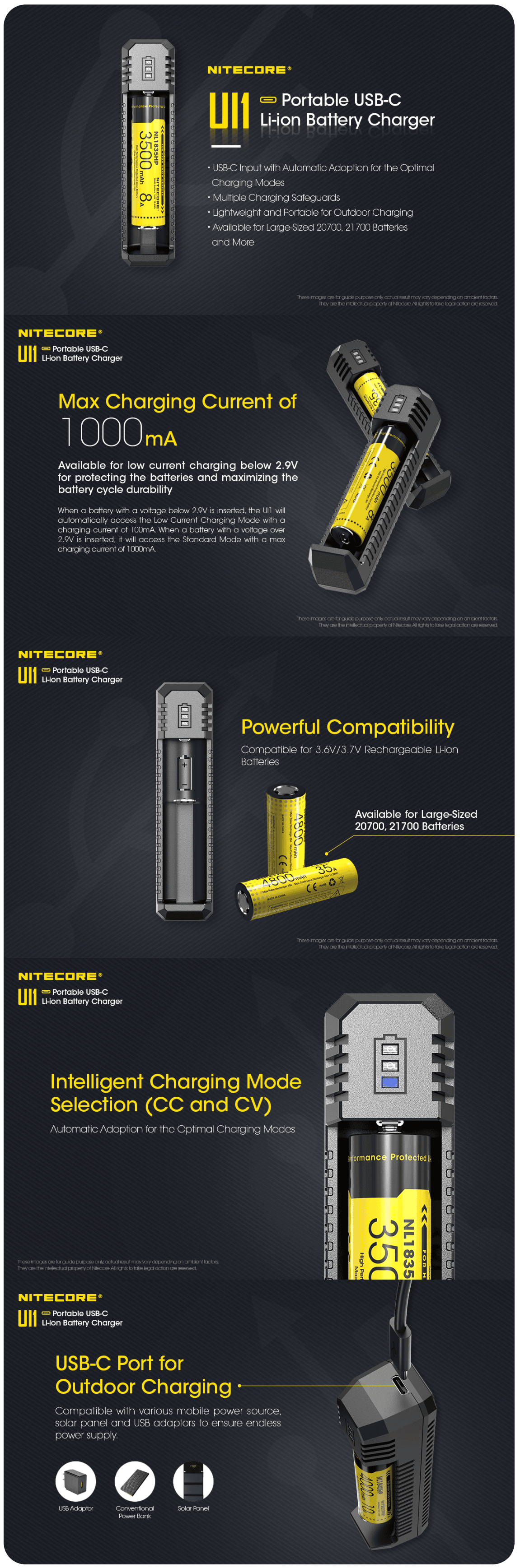 NiteCore UI1 Battery Charger Banner1