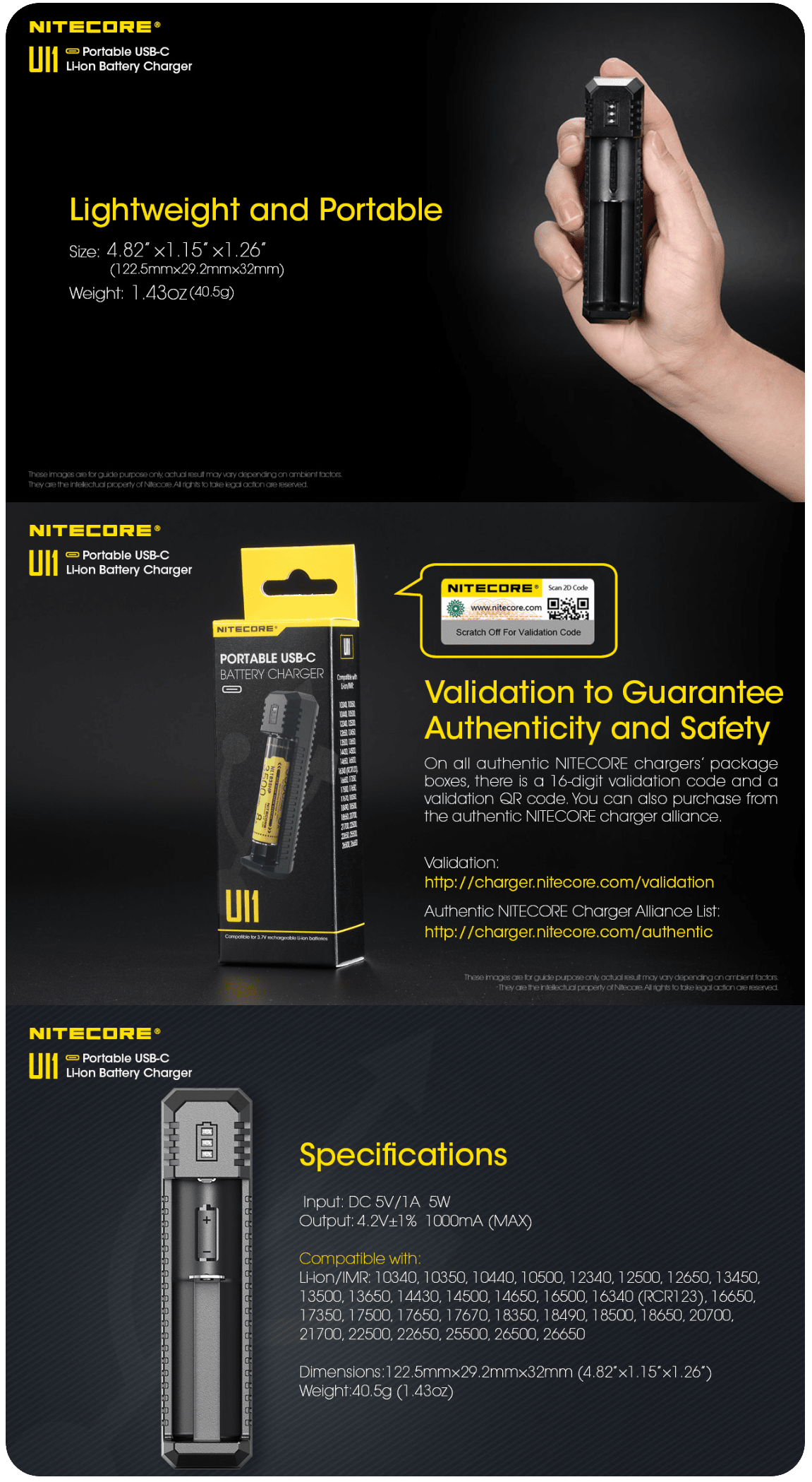 NiteCore UI1 Battery Charger Banner3