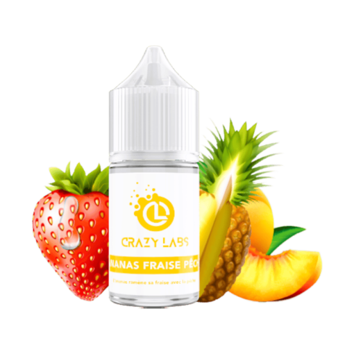 Pineapple Strawberry Peach 30ml by Crazy Labs