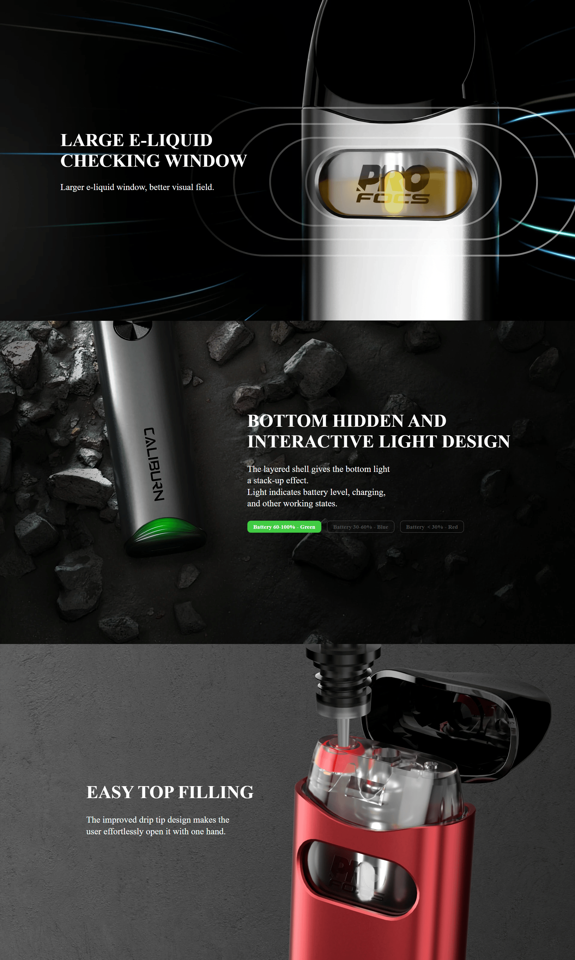 Uwell Caliburn A3 Pod Kit Banner3