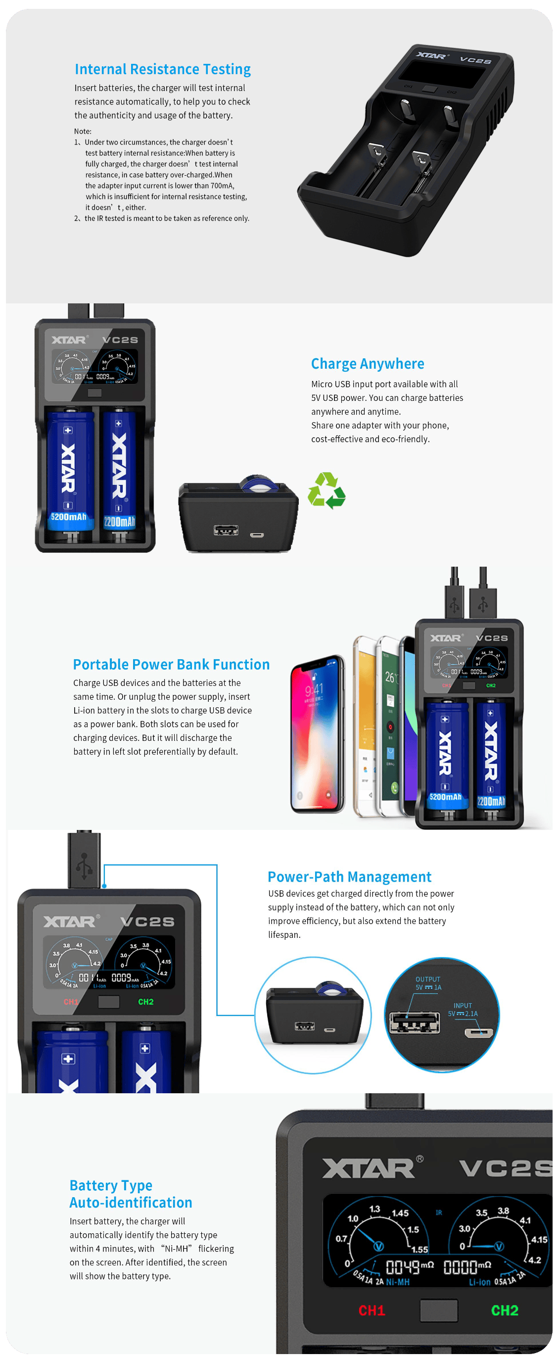 XTAR VC2S Battery Charger Banner2