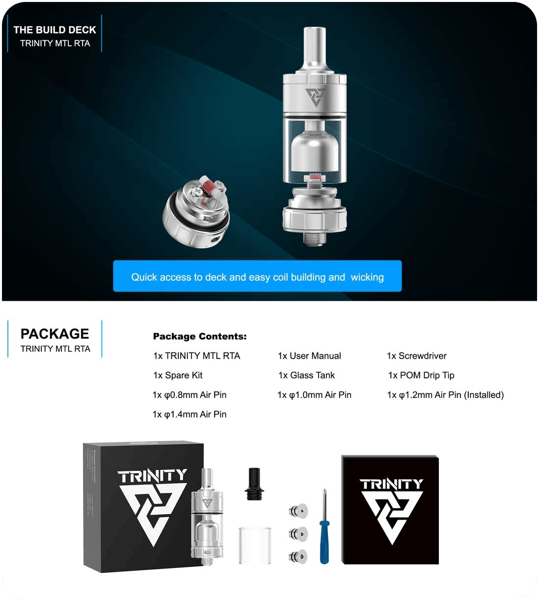 Ambition Mods Trinity MTL RTA 19mm 2ml Banner4