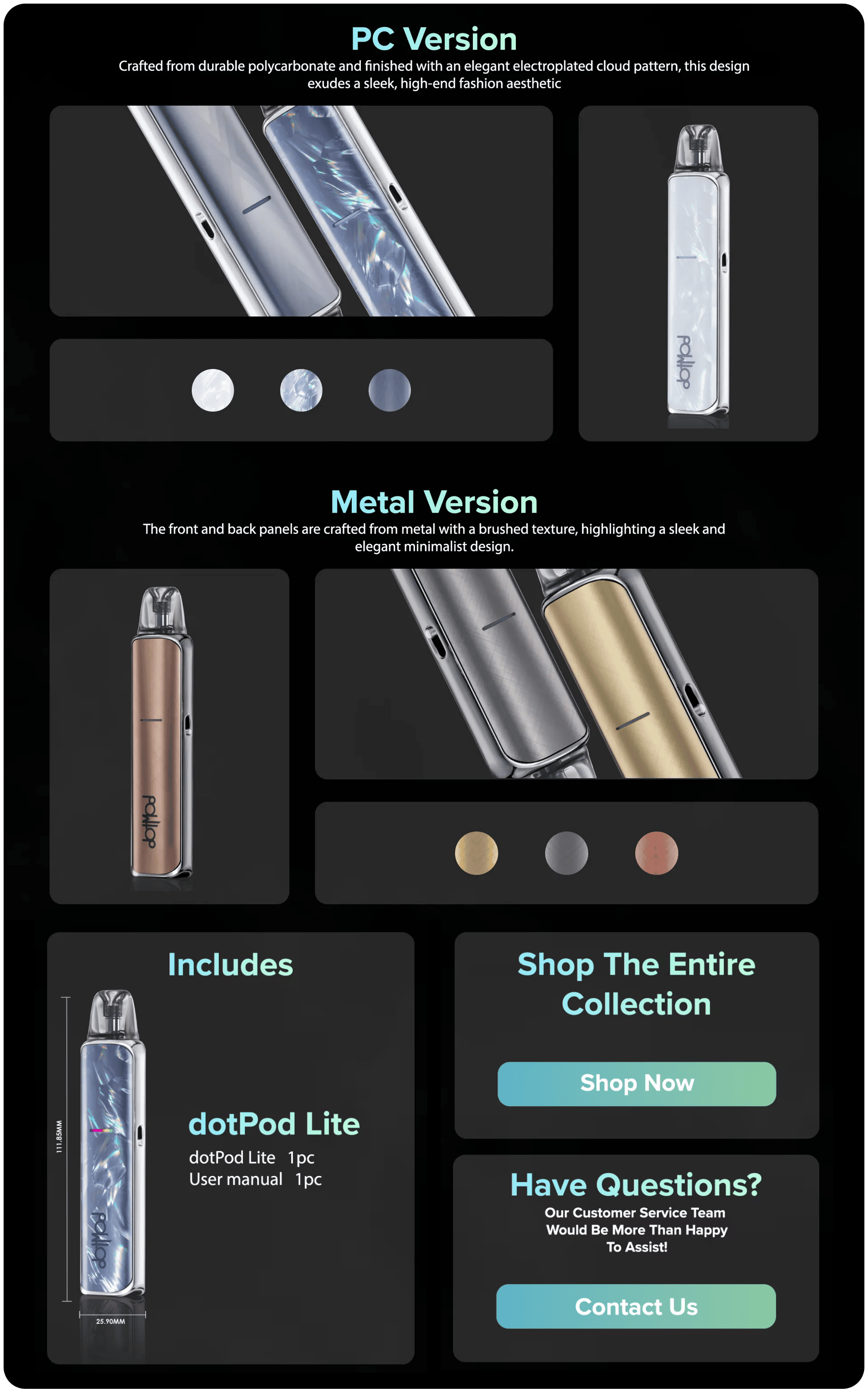 Dotmod Dotpod Lite 30W 1000mAh 2ml Kit Banner3