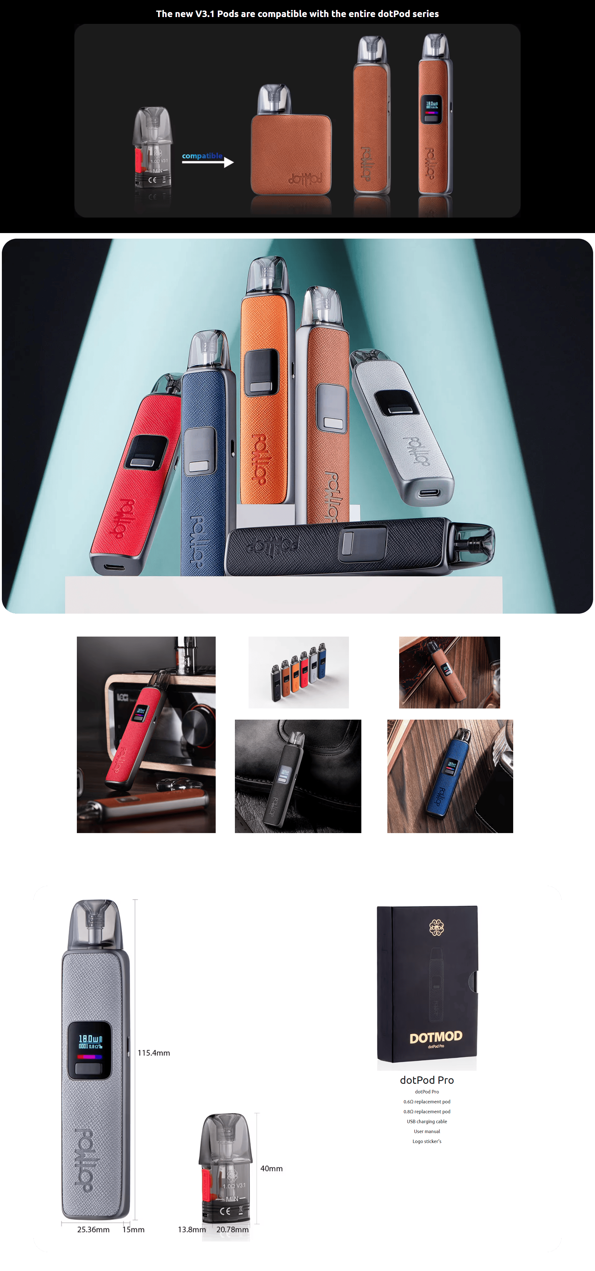 Dotmod Dotpod Pro 35W 1000mAh 2ml Kit Banner3