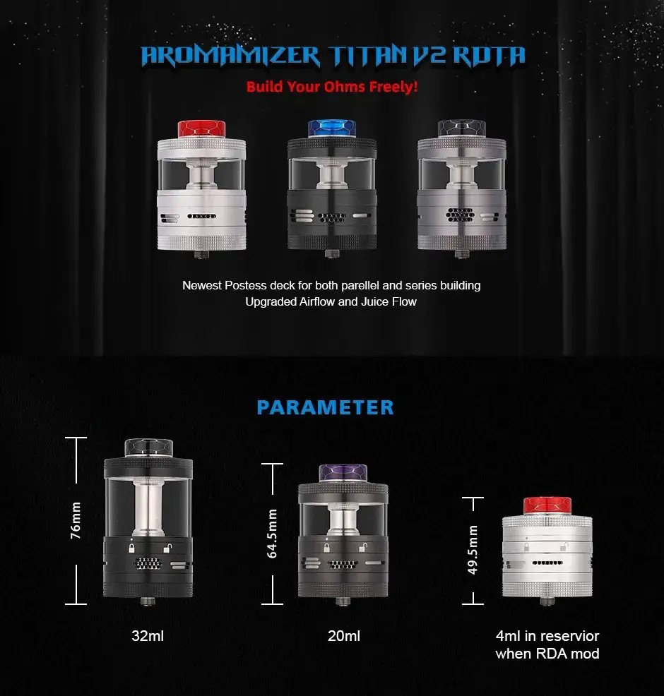 Steam Crave Aromamizer Titan V2 RDTA 32ml Banner1