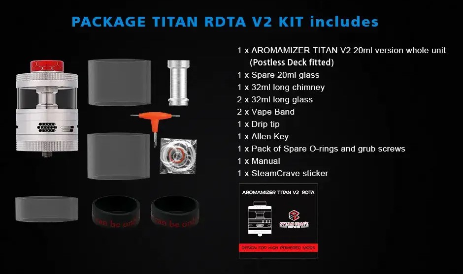 Steam Crave Aromamizer Titan V2 RDTA 32ml Banner6