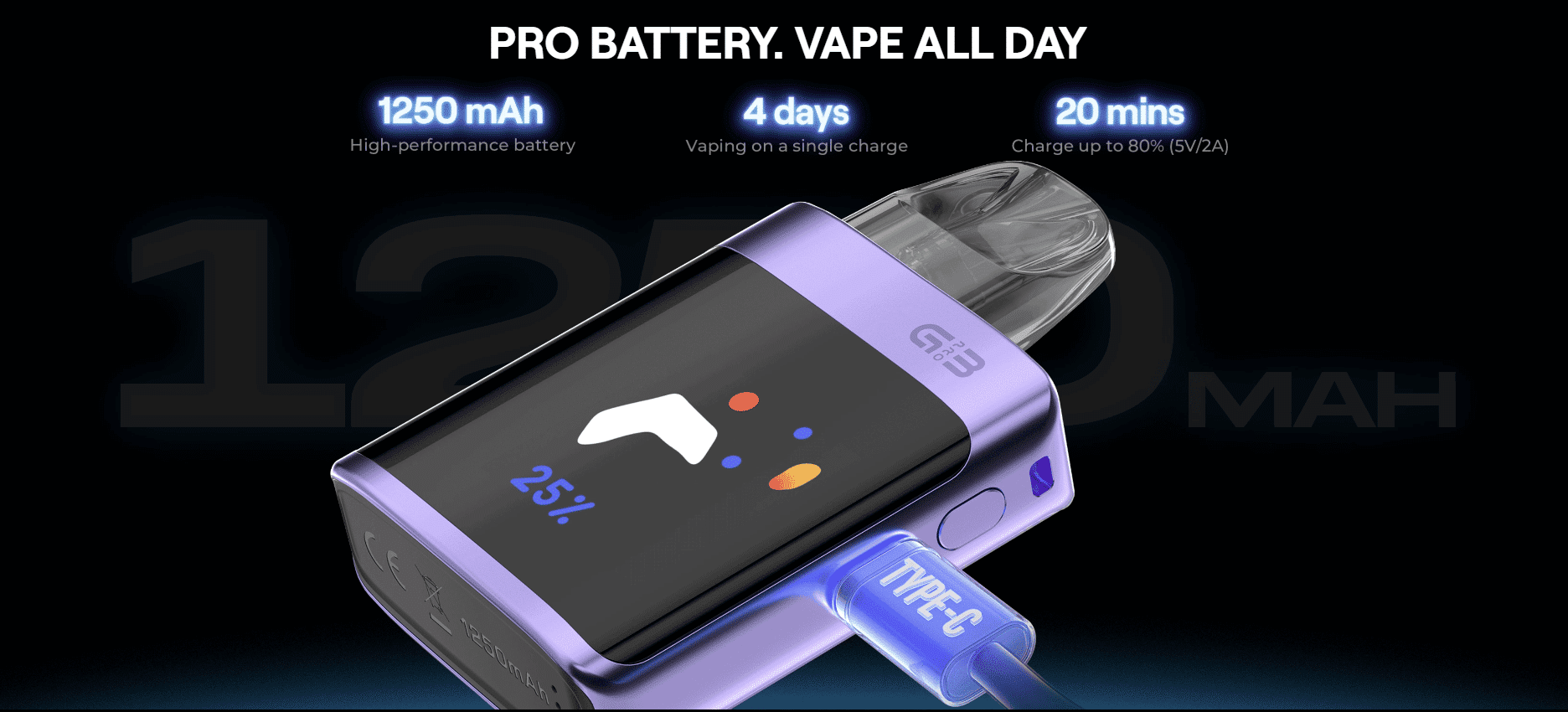 Uwell Caliburn G3 Pro Koko Pod Kit 1250mAh 3ml 35W Banner3