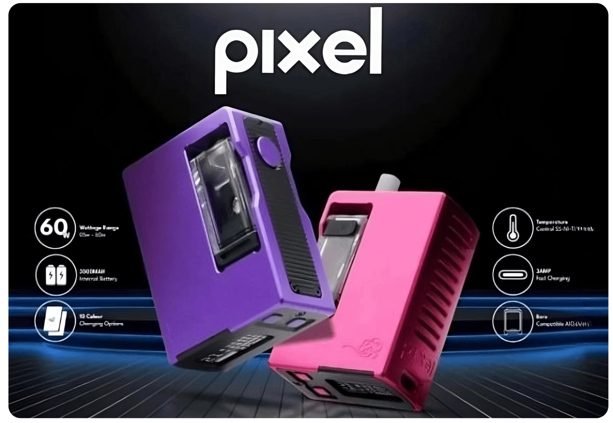 Vaperz Cloud Pixel Boro AIO 60W 3000mAh Kit Banner1