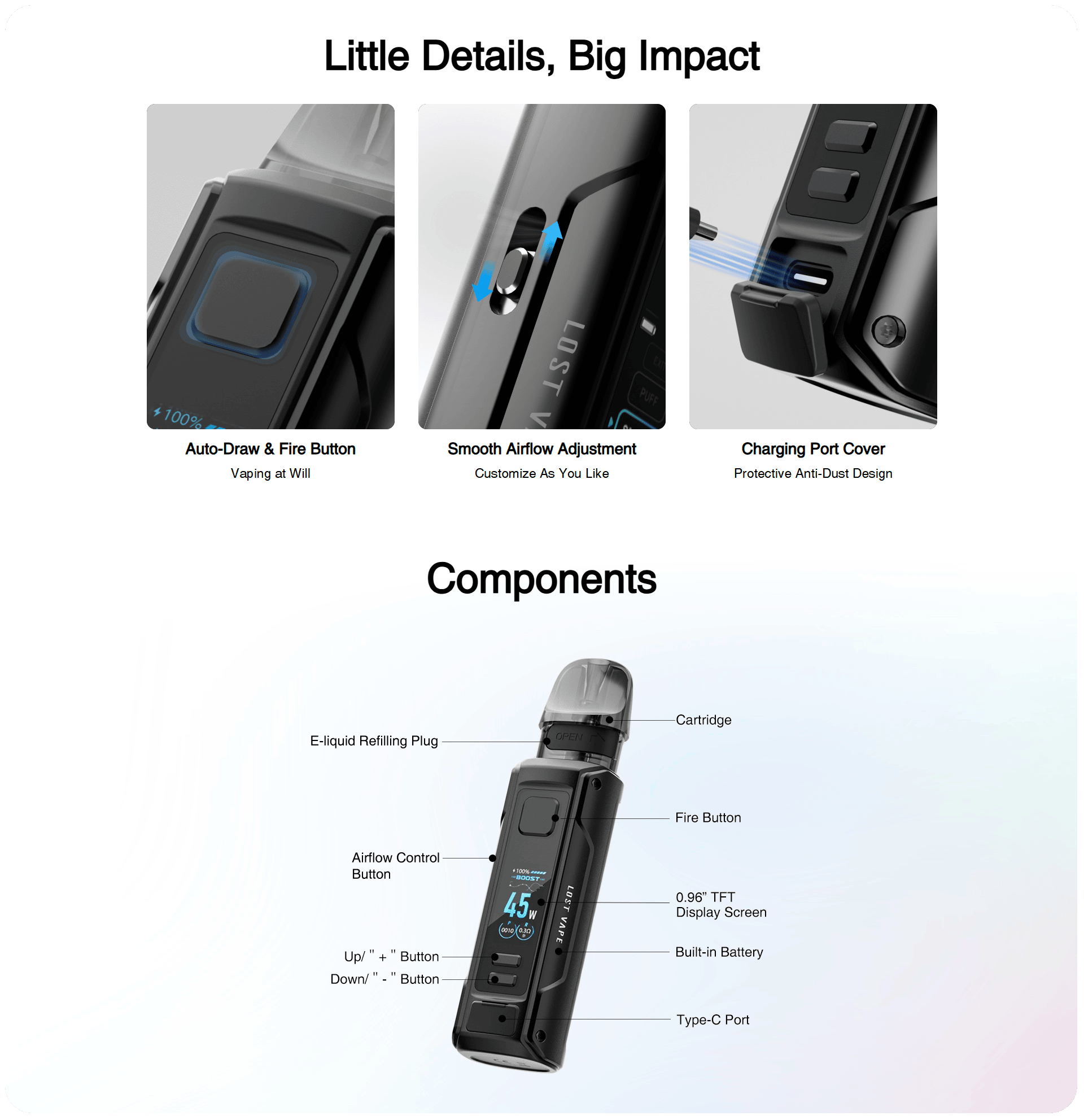 Lost Vape Thelema Nano Pod Kit 1500mAh 45W Banner3