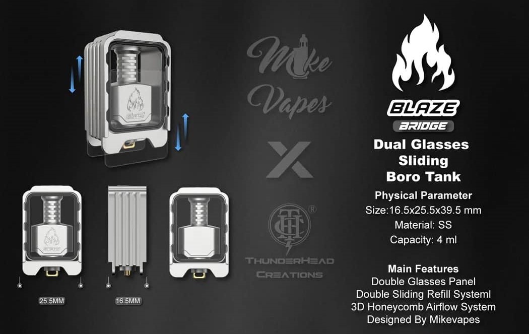 ThunderHead Creations Blaze Boro Bridge with Dual Sliding Glass Tank Banner0
