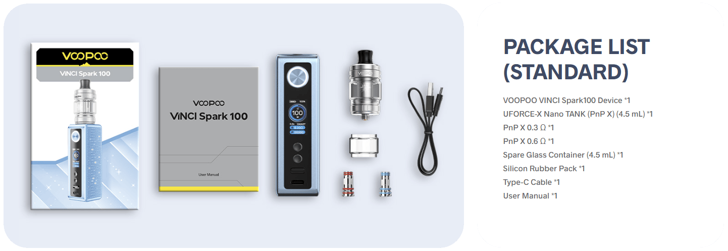 VooPoo Vinci Spark 100W Banner10