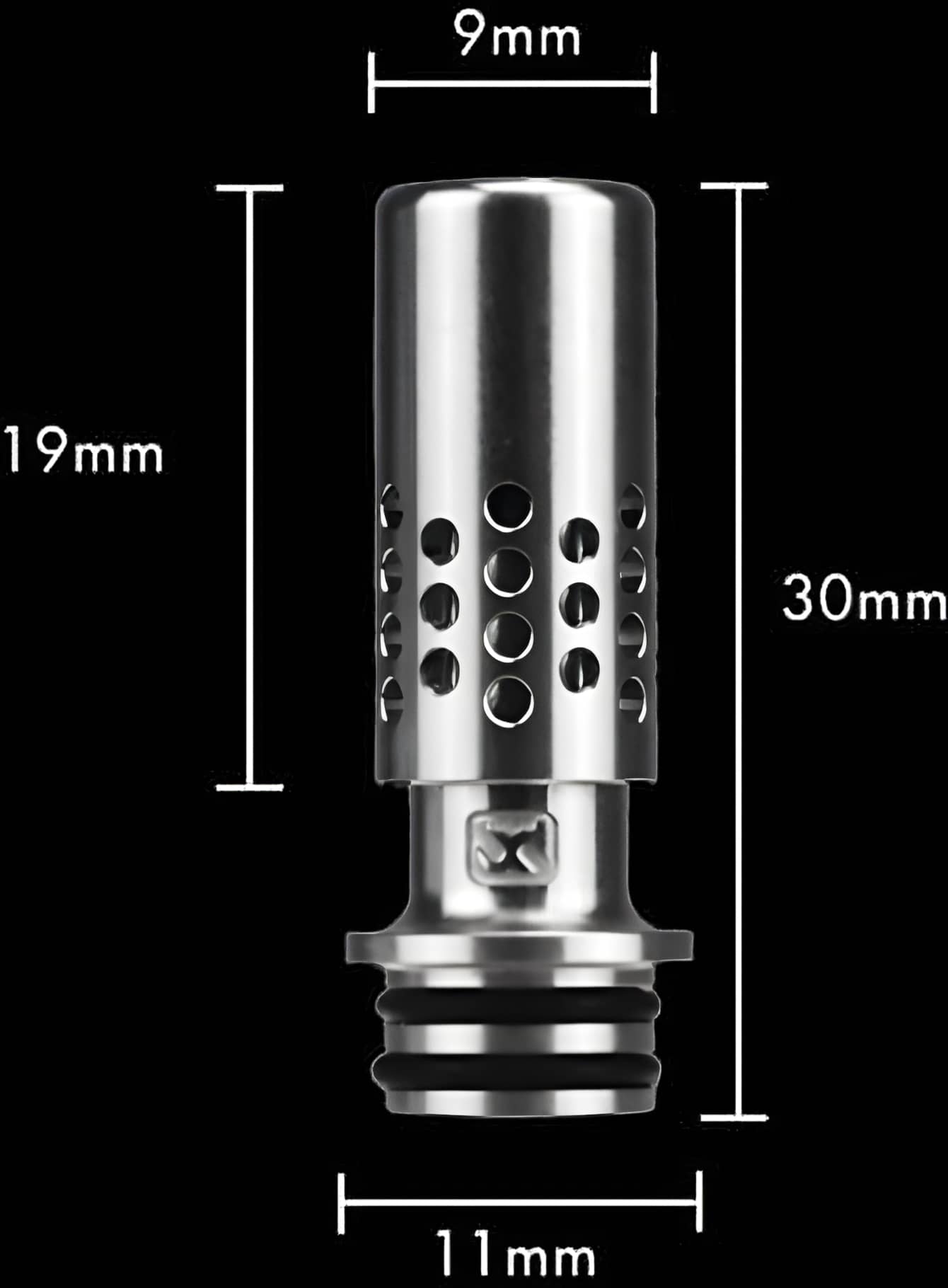BD Vape Blaster Drip Tip 510 VA Silver Banner1