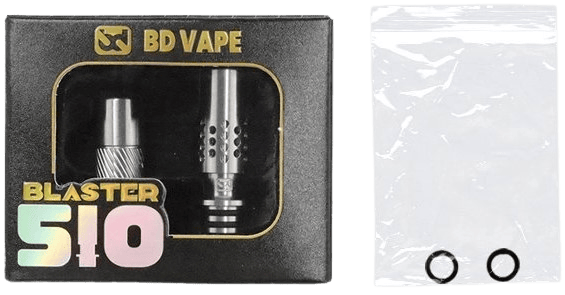 BD Vape Blaster Drip Tip 510 VA Silver Banner2