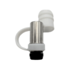 Drip Tip + Silicone Anti Dust Top Cap Silver