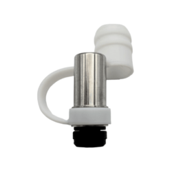 Drip Tip + Silicone Anti Dust Top Cap Silver