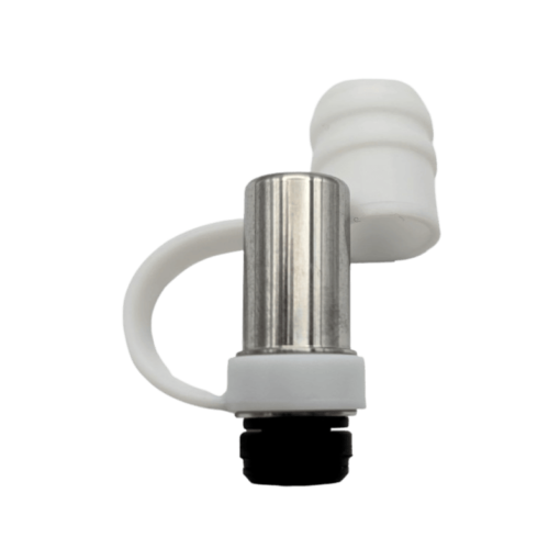 Drip Tip + Silicone Anti Dust Top Cap Silver