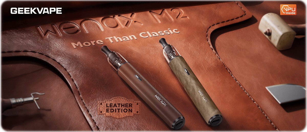 GeekVape Wenax M2 Pod Kit 2ml 1200mAh Leather Edition Banner1