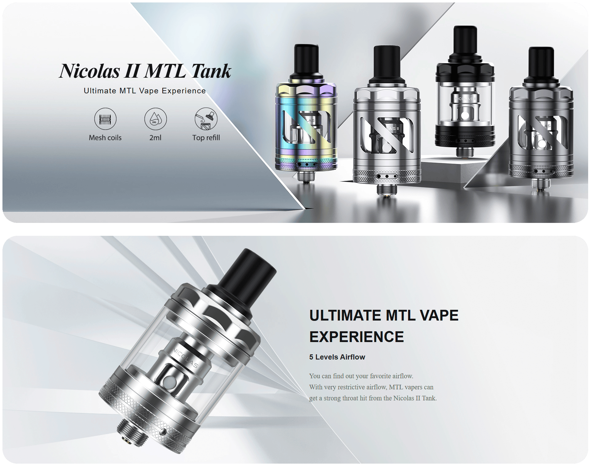 Vapefly Nicolas 2 MTL G Version Banner1