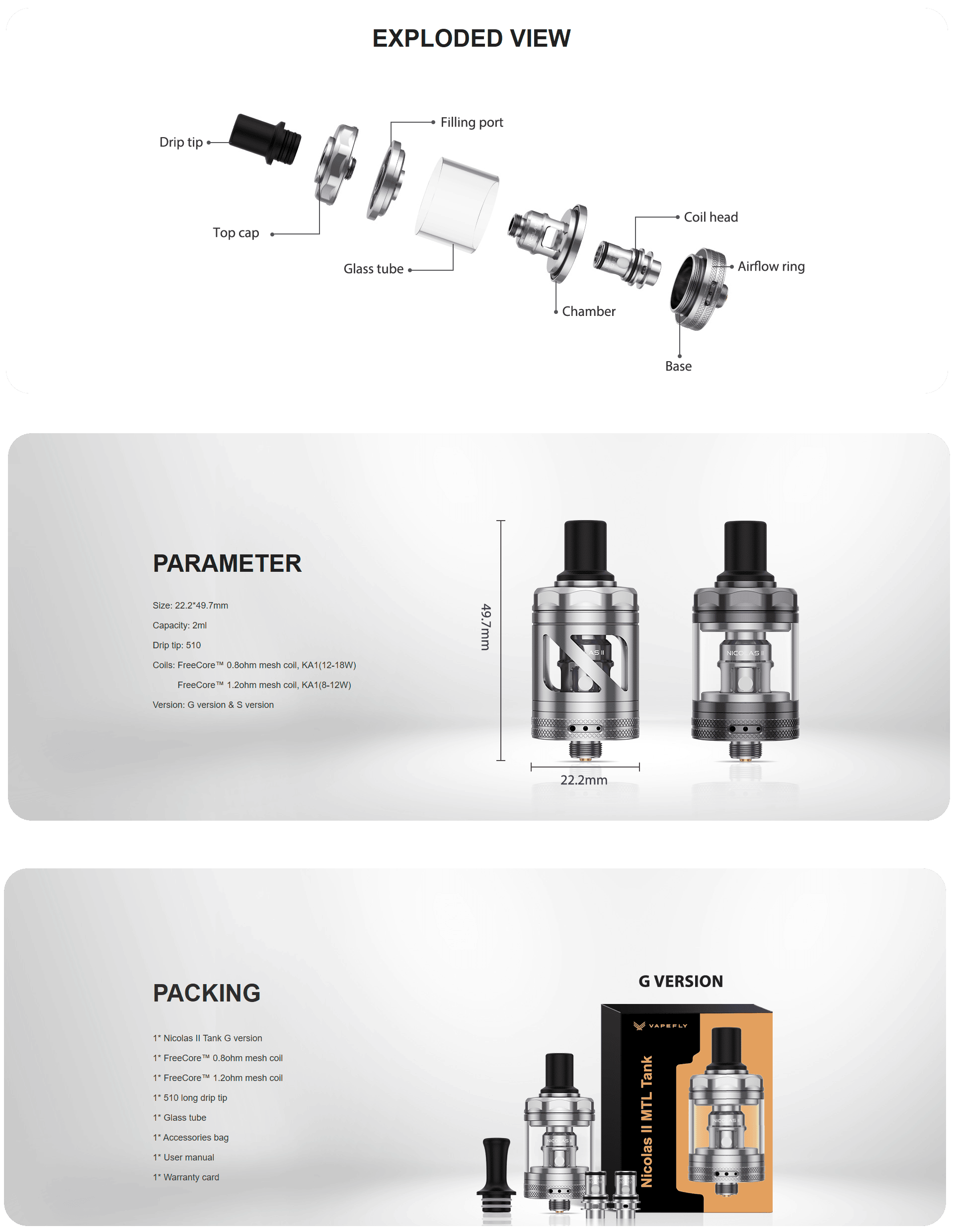 Vapefly Nicolas 2 MTL G Version Banner3