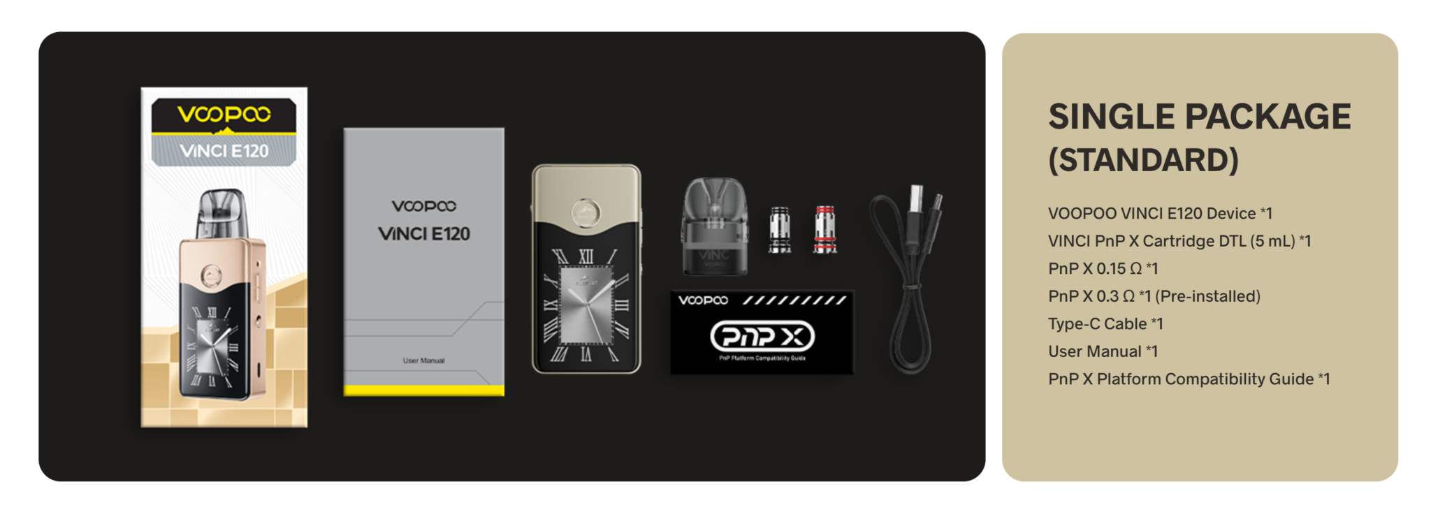 Voopoo Vinci E120 Pod Kit 5ml 120W 4500mAh Banner10