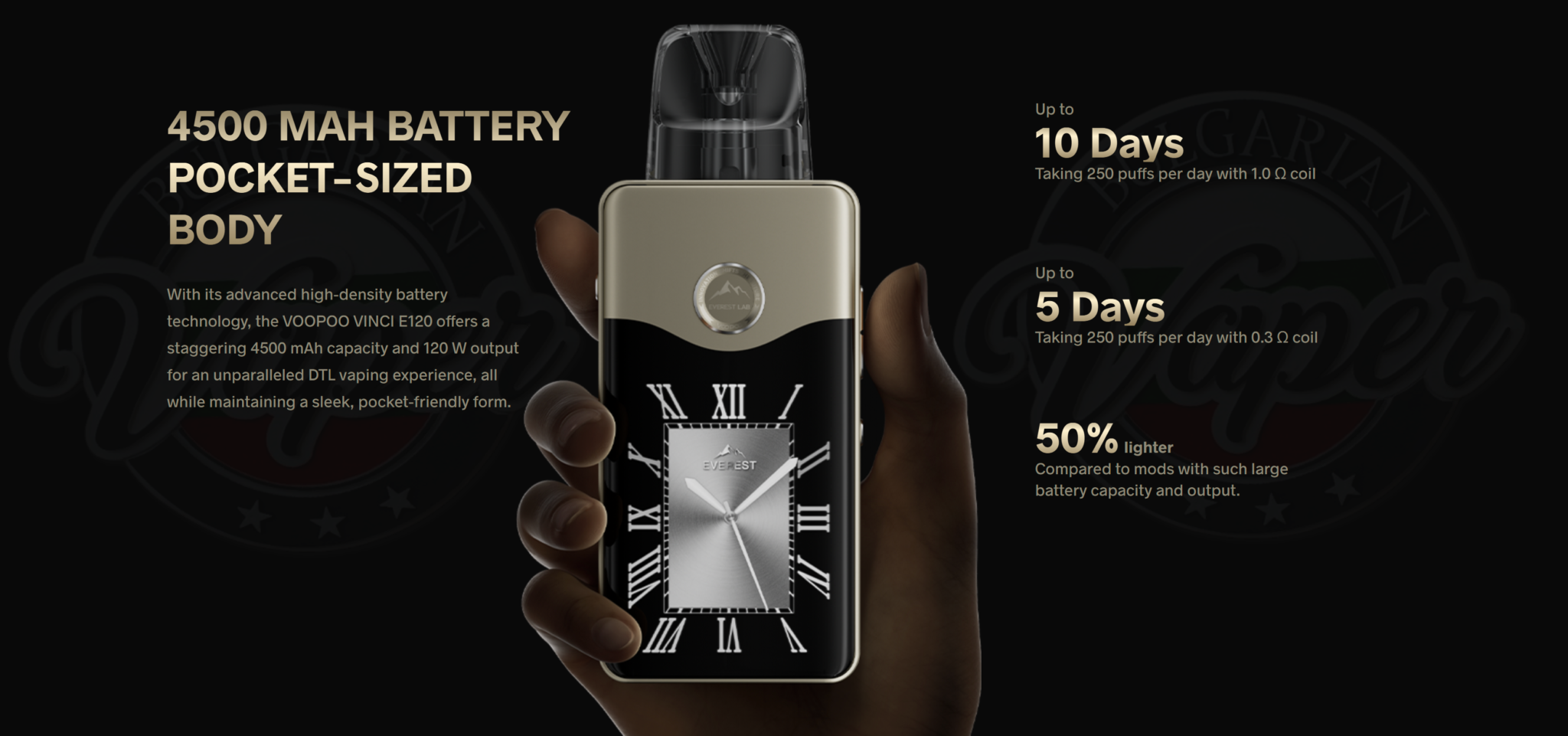 Voopoo Vinci E120 Pod Kit 5ml 120W 4500mAh Banner2