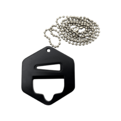 5in1 Bottle Cap Opener Tool with Long Necklace Black