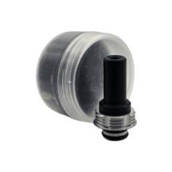 THC Tauren Elite MTL Long Drip Tip Silver Black