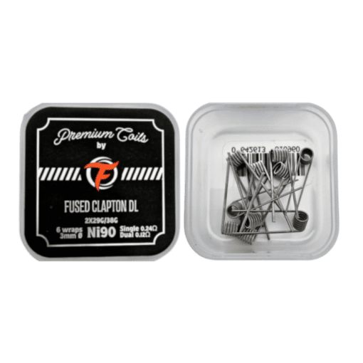 Fumytech Ni90 Fused Clapton DL Coils 6 Warps Ø3.0mm Single 0.24Ω Dual 0.12Ω 10pcs