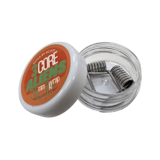 High End Alien 3 Core Aliens Ø3.5mm Single ~0.54Ω Dual ~0.27Ω Ni80 2pcs Coils by Scott