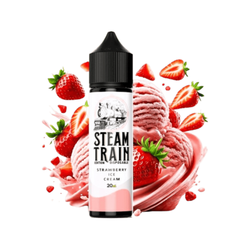 Steam Train Strawberry Ice Cream 20ml fo 60ml Disposable Edition
