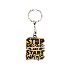 Vape Collection Wooden Keychain made of Oak Model 3