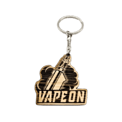 Vape Collection Wooden Keychain made of Oak Model 4