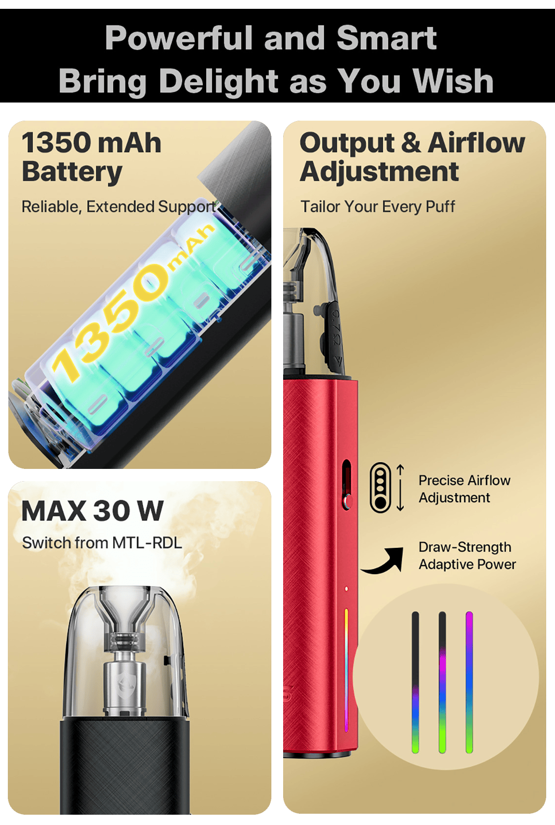 VooPoo Argus Klyc Pod Kit 3ml 1350mAh Banner4