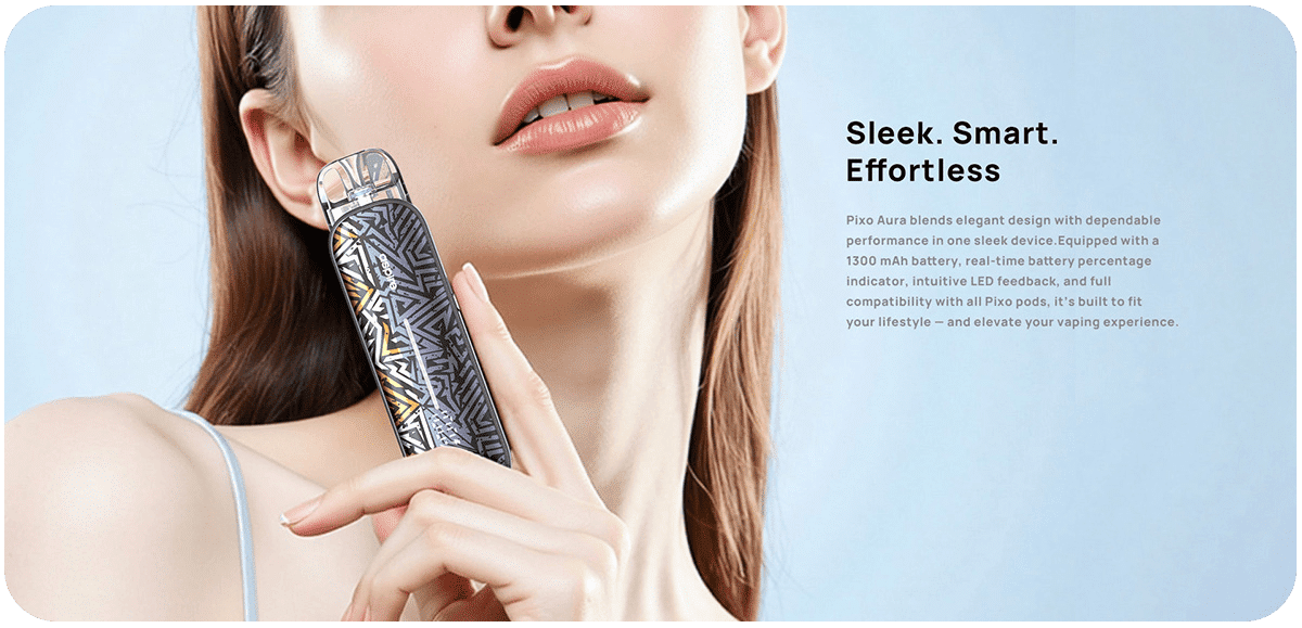 Aspire Pixo Aura Pod Kit 3ml 1300mAh Banner4