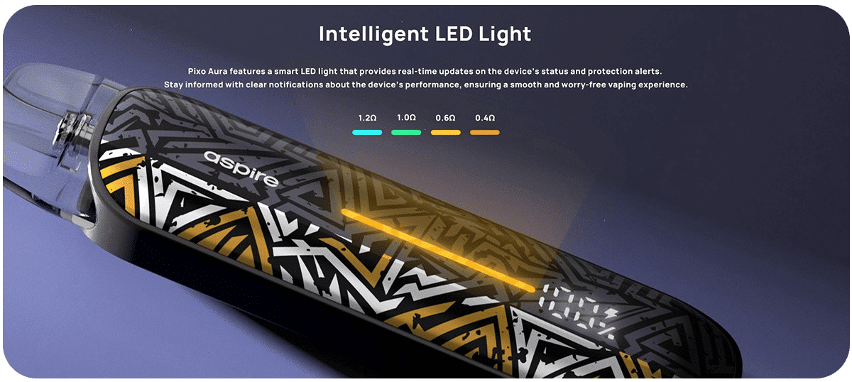 Aspire Pixo Aura Pod Kit 3ml 1300mAh Banner5