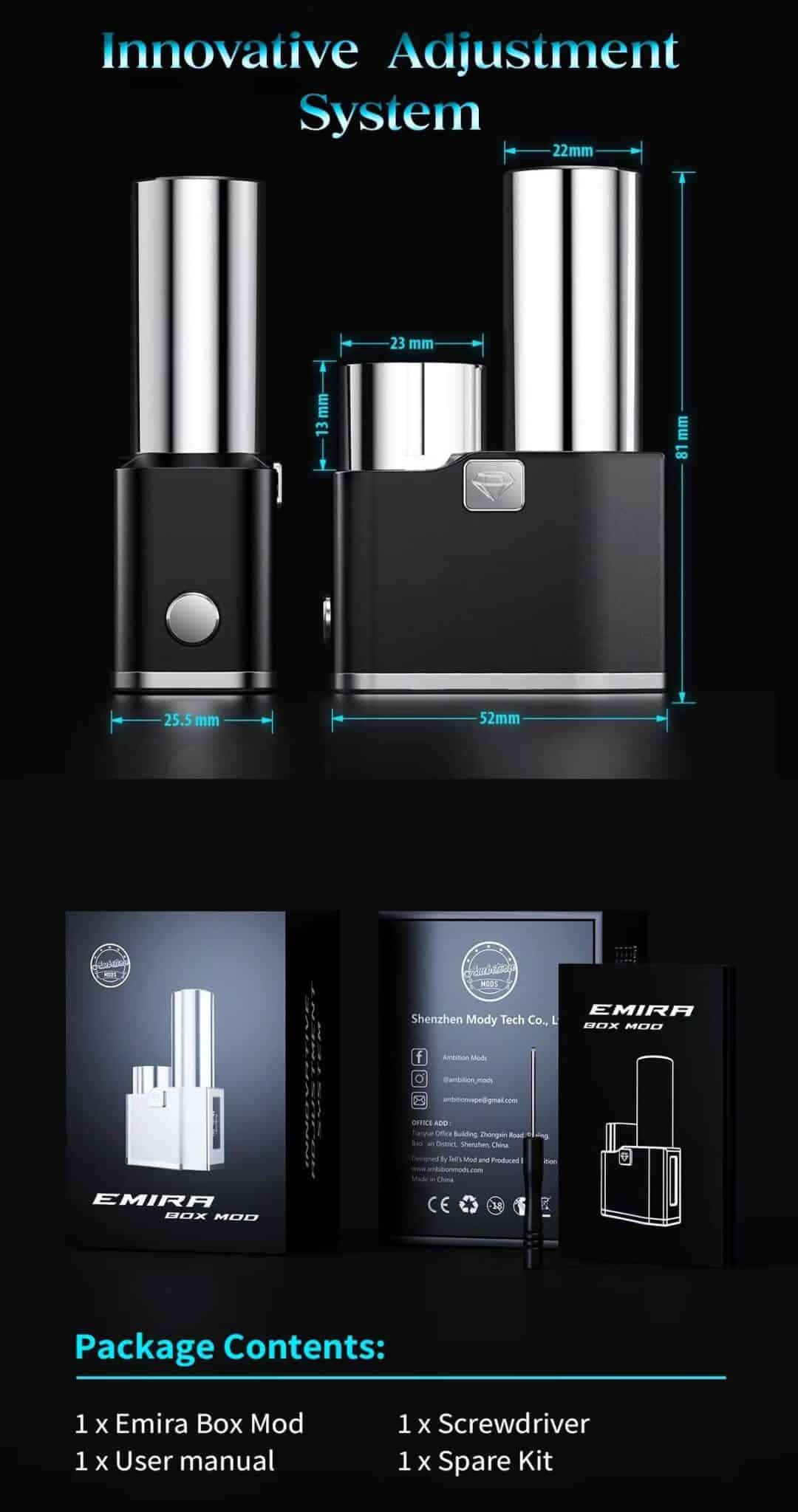 EMIRA Box Mod 60W by Ambition Mods & Telli's Mod Banner4